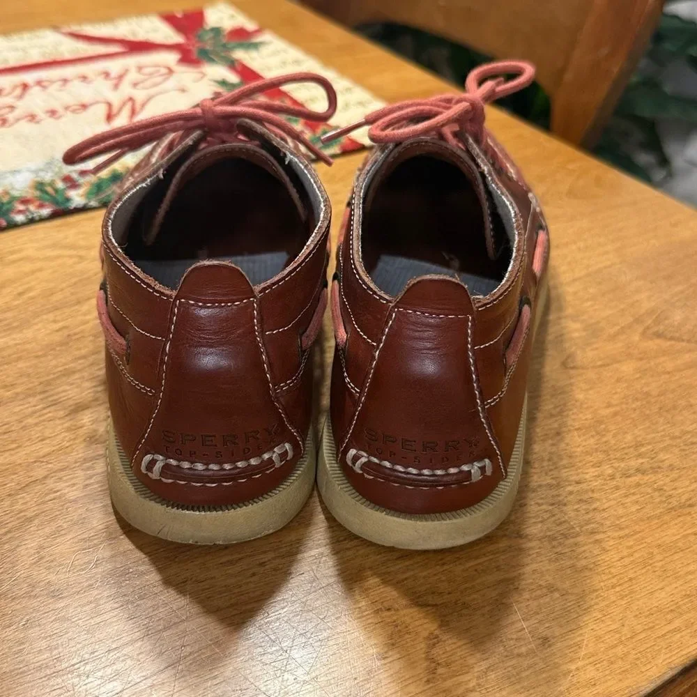 Sperry Top Sider Authentic Original Chukka boot in red leather.